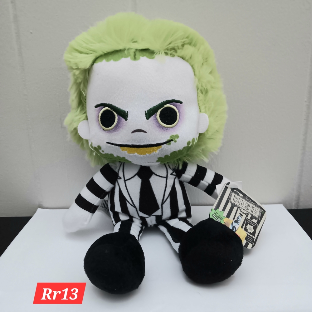Beetlejuice 2 10" Plush Black & White Classic Suit Just Play NWT